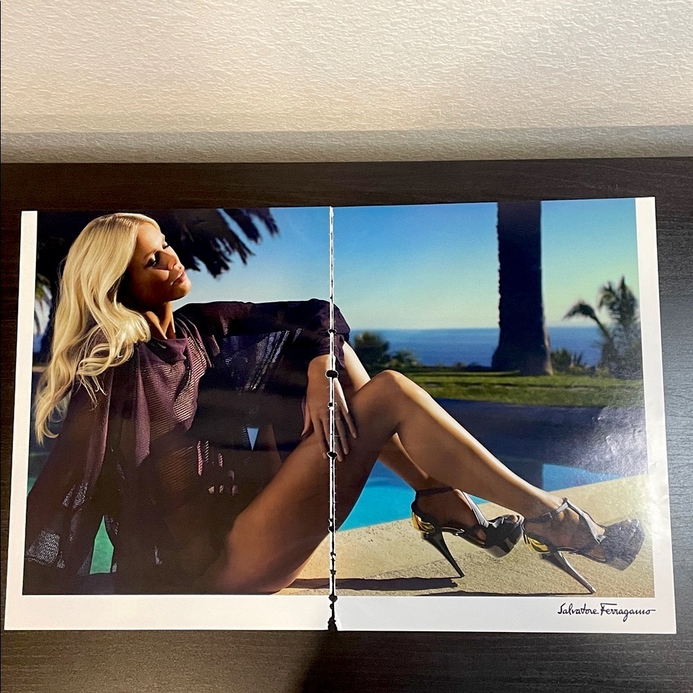 Claudia Schiffer Salvatore Ferragamo Ad Prints